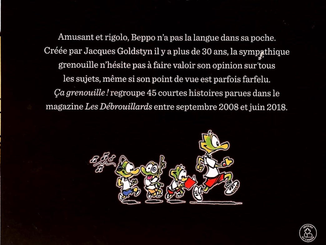 Livre Ça grenouille! - Jacques Goldstyn (Livre d'occasion)