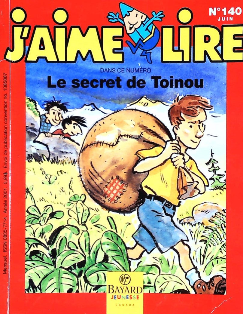 J'aime lire # 140 : Le secret de Toinou