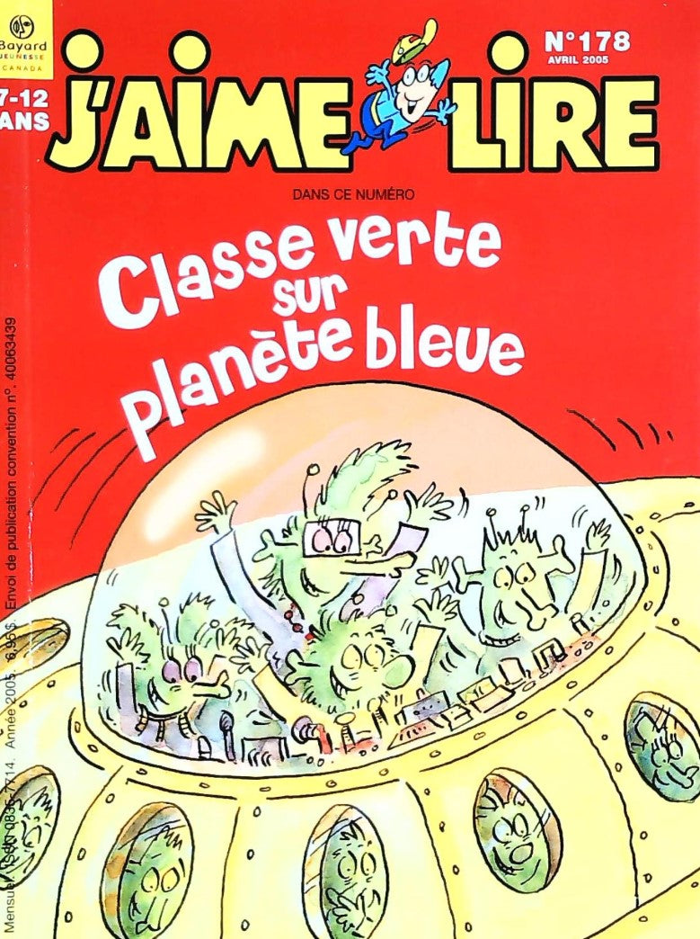 J'aime lire # 178 : Classe verte sur planète bleue