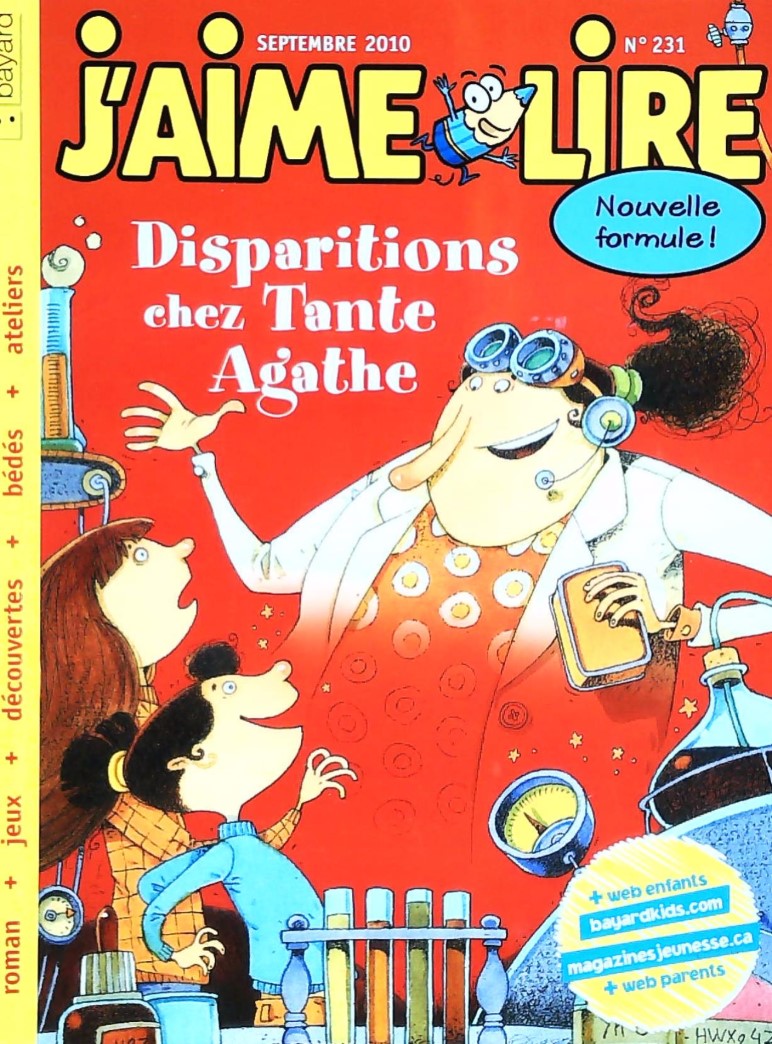 J'aime lire # 231 : Disparitions chez Tante Agathe