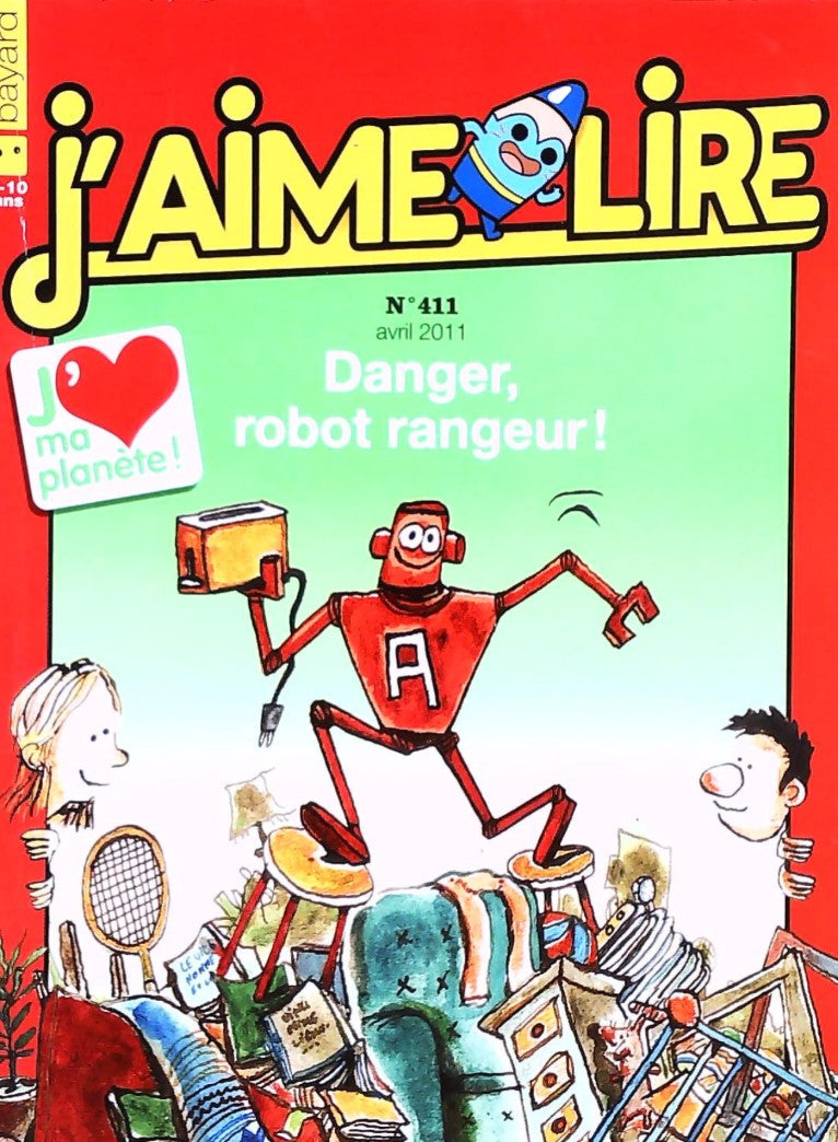 J'aime lire # 411 : Danger, robot rangeur!