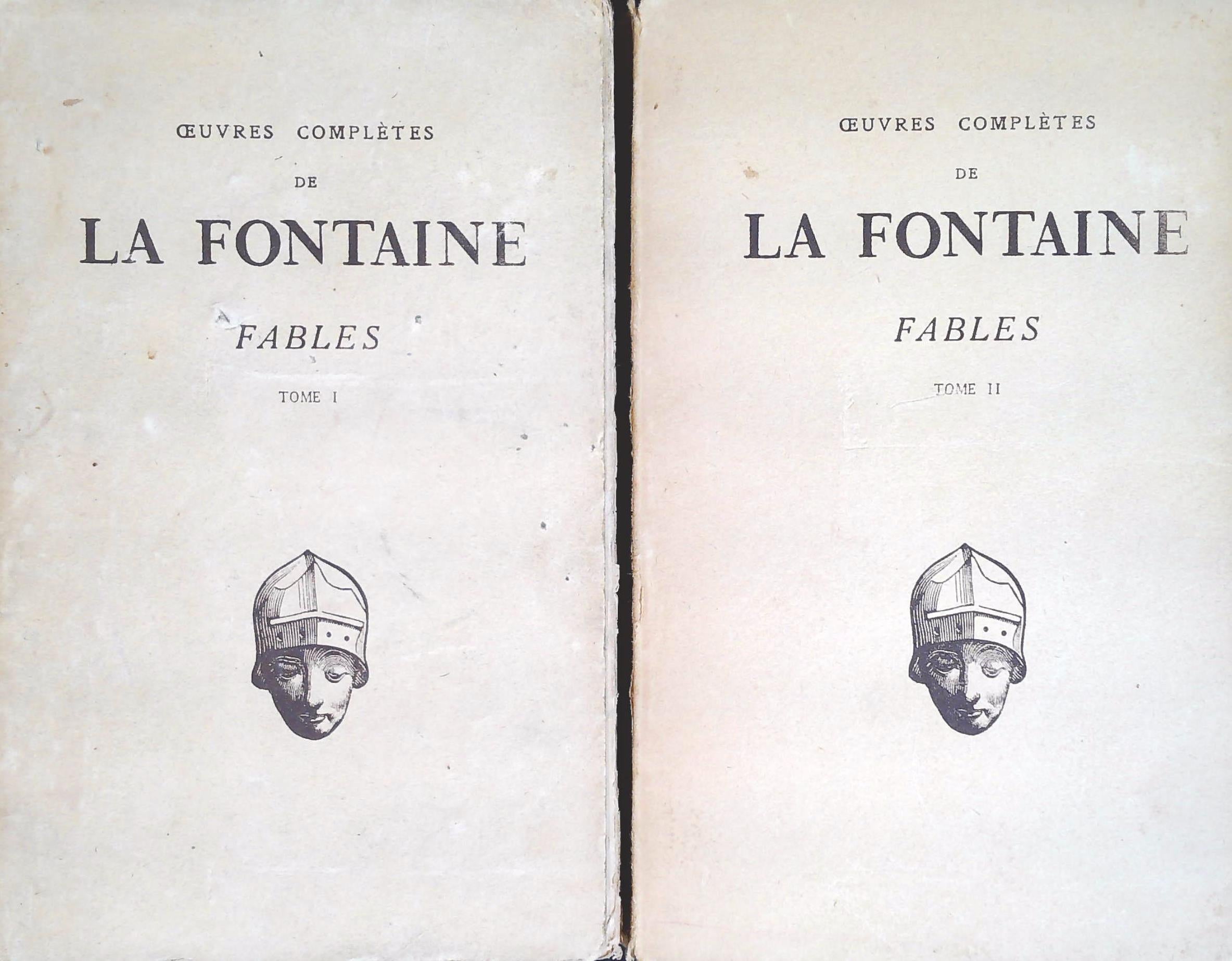 Livre Oeuvres complètes de La Fontaine (Tome 1 et 2) (Livre d'occasion) - ISBN lafontaine1et2