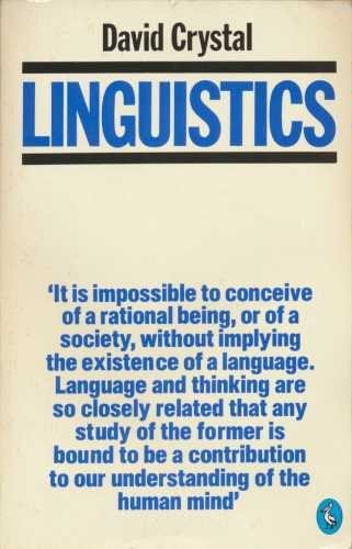 Livre ISBN 0140213325 Linguistics (Pelican) (David Crystal)