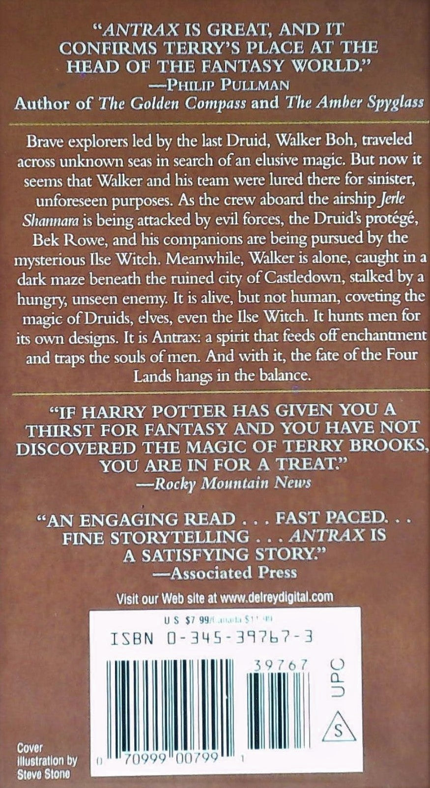 Antrax The Voyage of the Jerle Shannara Book Two (Terry Brooks)