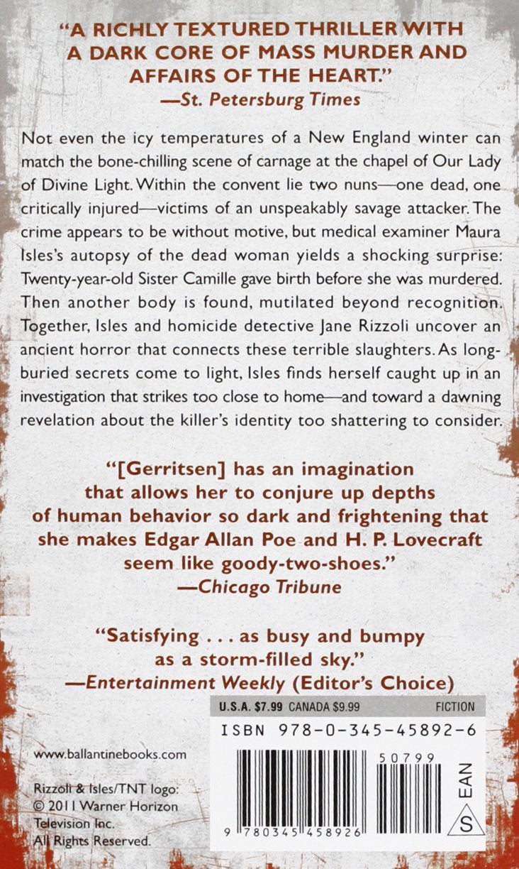 The Sinner: A Rizzoli & Isles Novel (Tess Gerritsen)