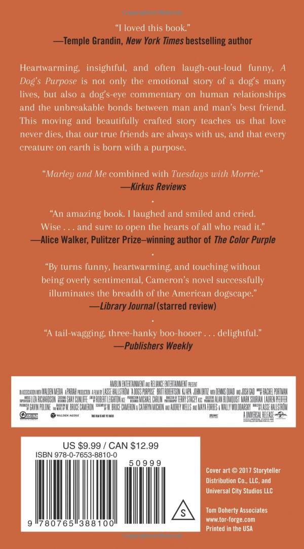 A Dog's Purpose: A Novel for Humans (W. Bruce Cameron)