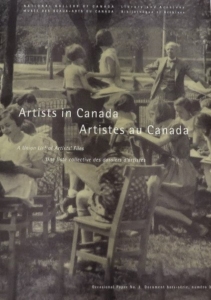Artistes au Canada - Artists in Canada