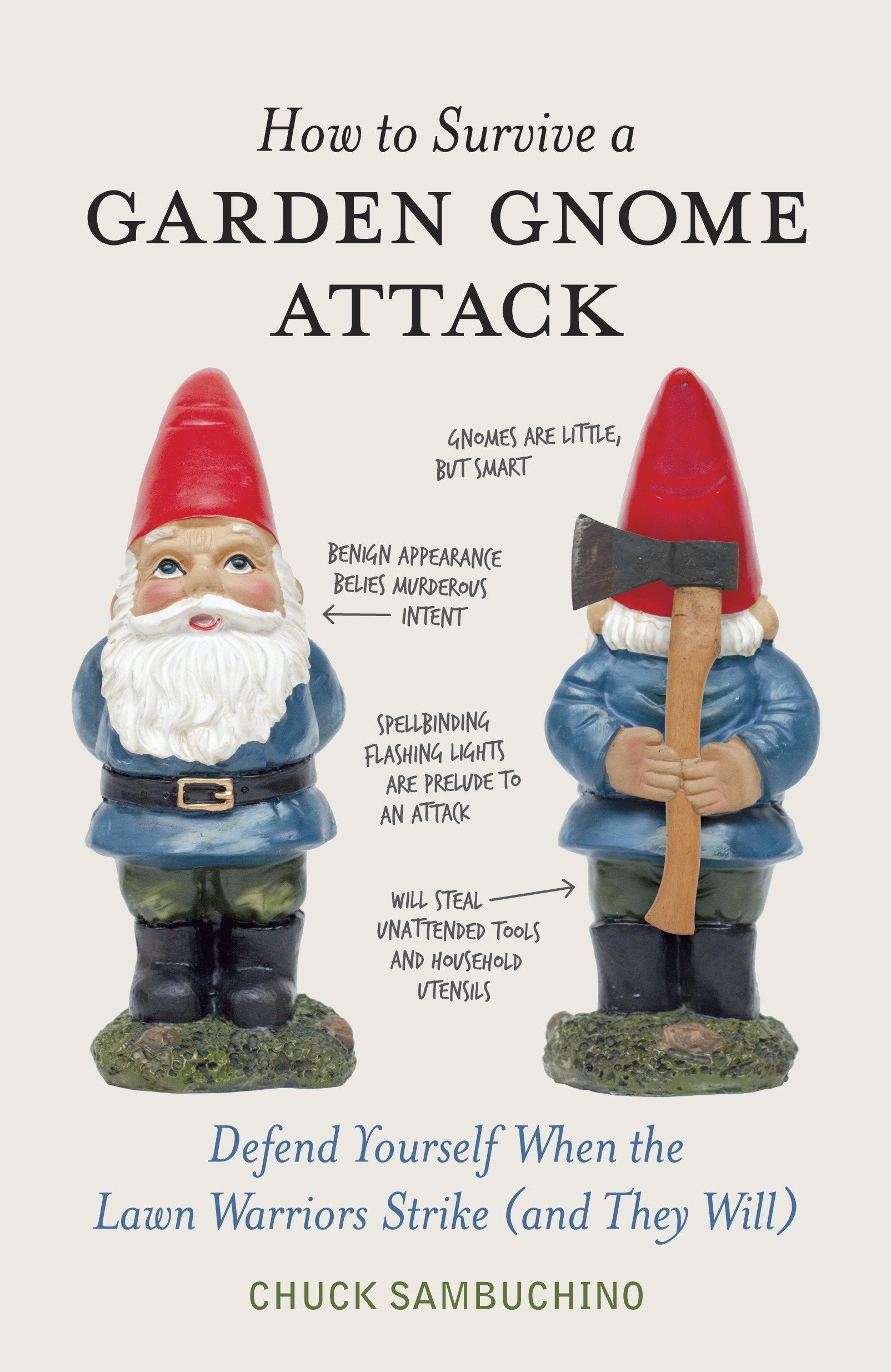 Livre ISBN 158008463X How to Survive a Garden Gnome Attack: Defend Yourself When the Lawn Warriors Strike (And They Will) (Chuck Sambuchino)