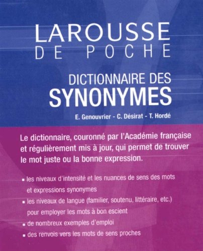 Dictionnaire des synonymes