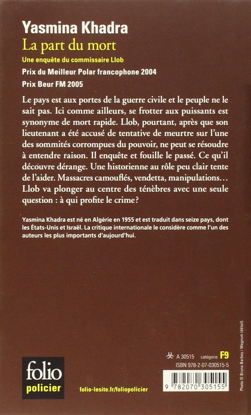La part du mort : Une enquête du commissaire LLOB (Yasmina Khadra)