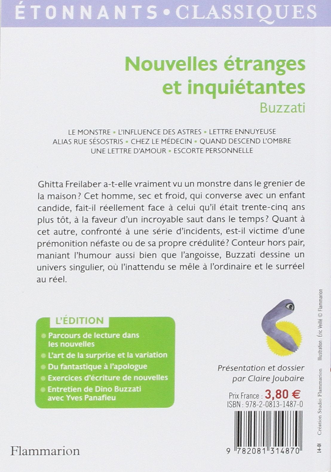 Étonnants Classiques : Nouvelles étranges et inquiétantes (Dino Buzzati)