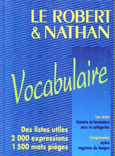 Livre ISBN 2091803316 Vocabulaire - Le Robert - Nathan