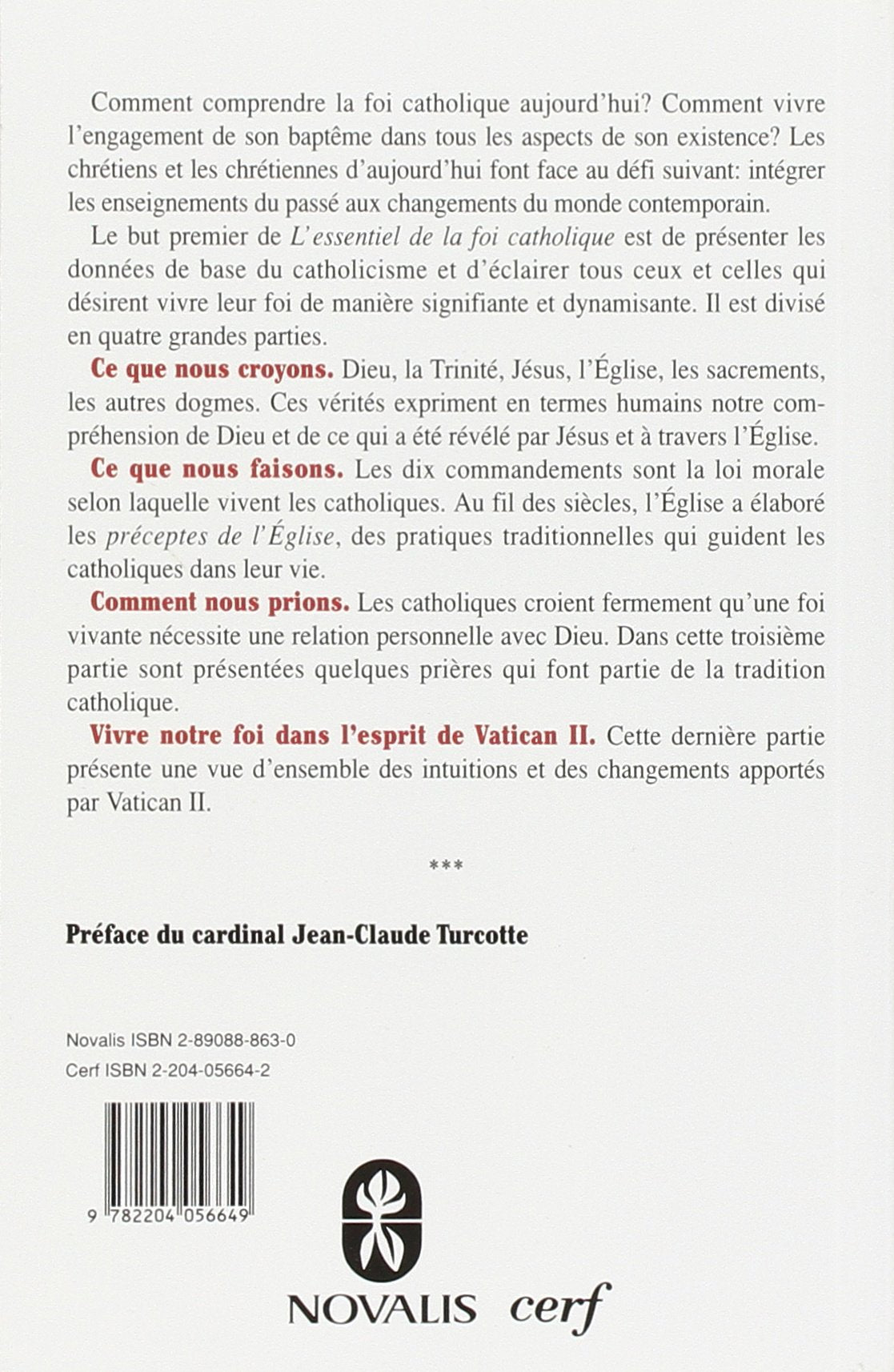 L'essentiel de la foi catholique