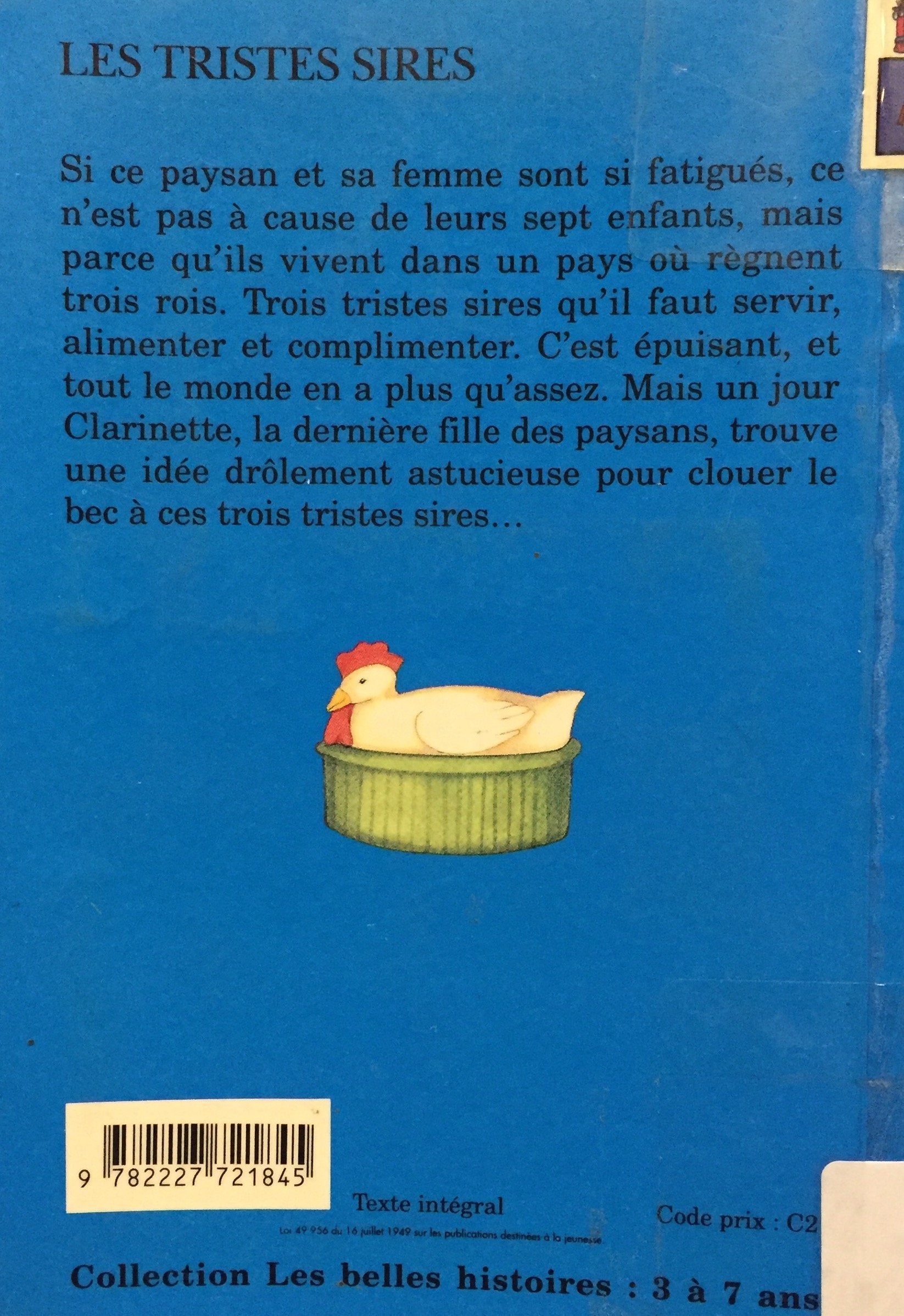Les Belles Histoires : Les tristes sires (Chantal De Marolles)