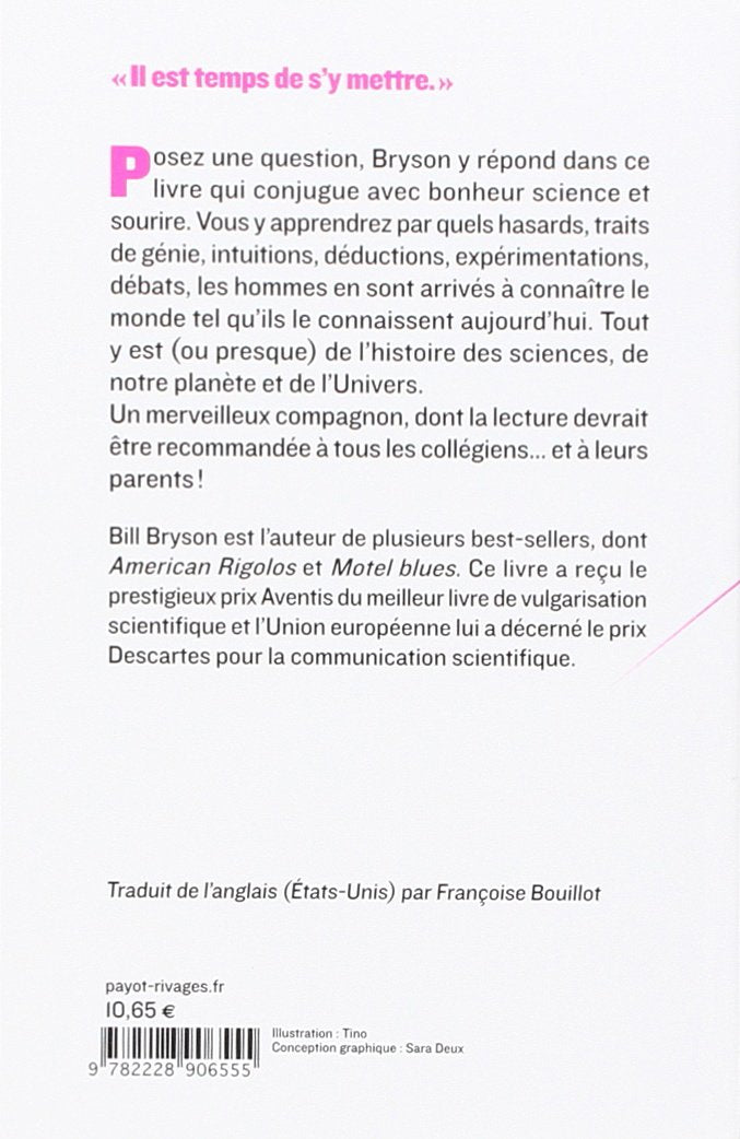 Une histoire de tout ou presque (Bill Bryson)