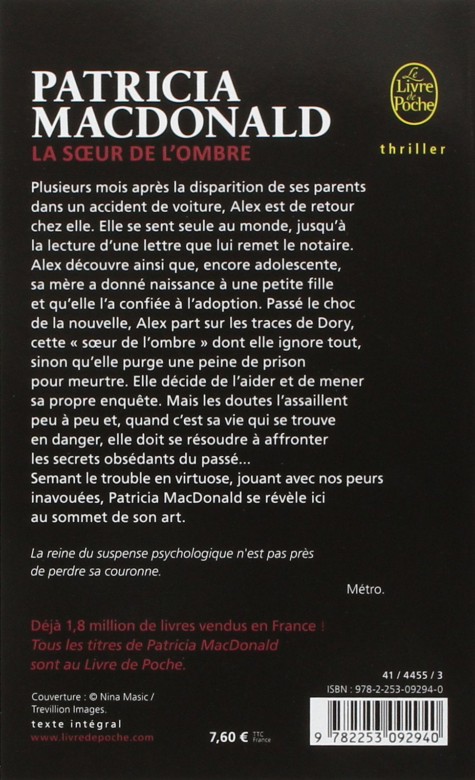 La soeur de l'ombre (Patricia MacDonald)