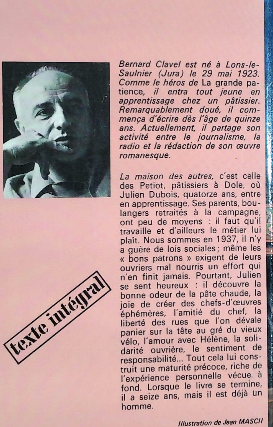 La grande patience # 1 : La maison des autres (Bernard Clavel)