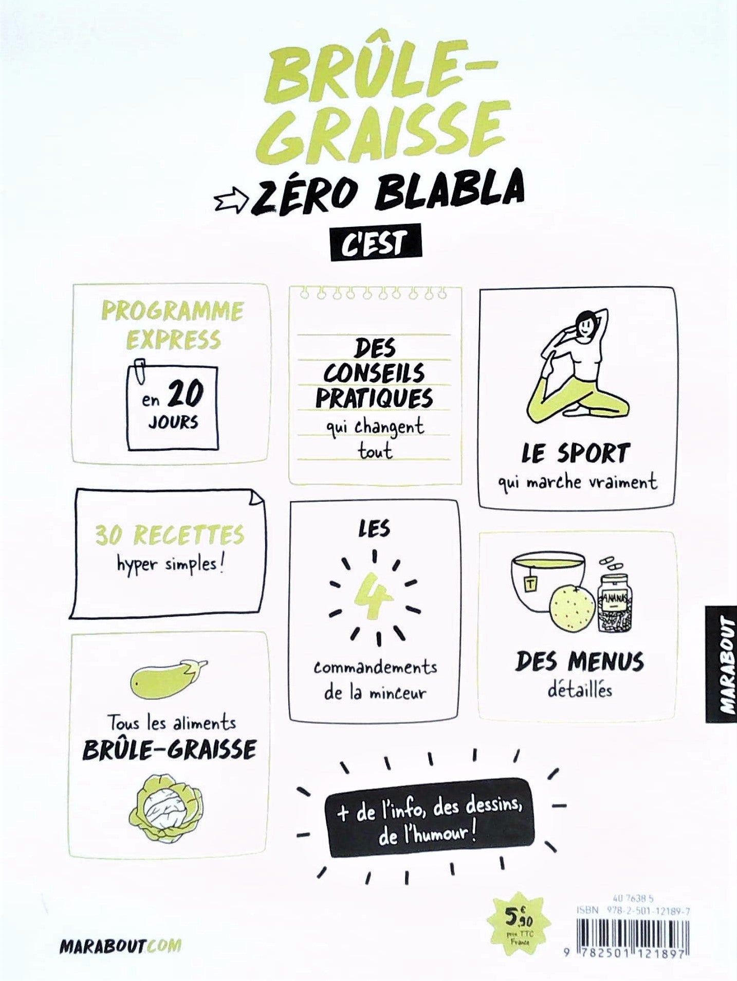 Brûle-Graisse : Zéro blabla (Claire Pinson)