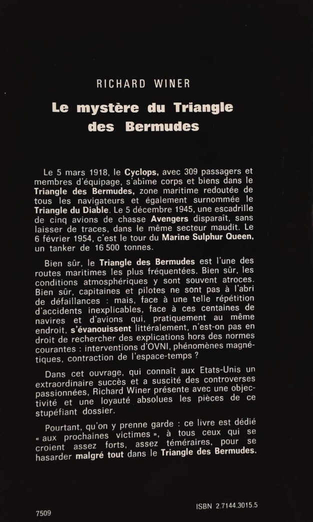 Le mystère du Triangle des Bermudes (Richard Winer)