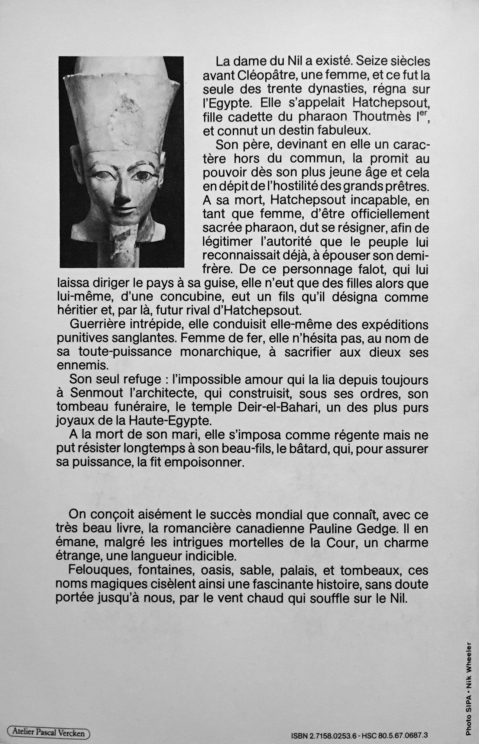 La dame du Nil (Pauline Gedge)