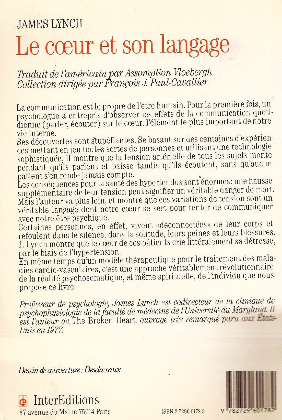 Le coeur et son langage (James Lynch)