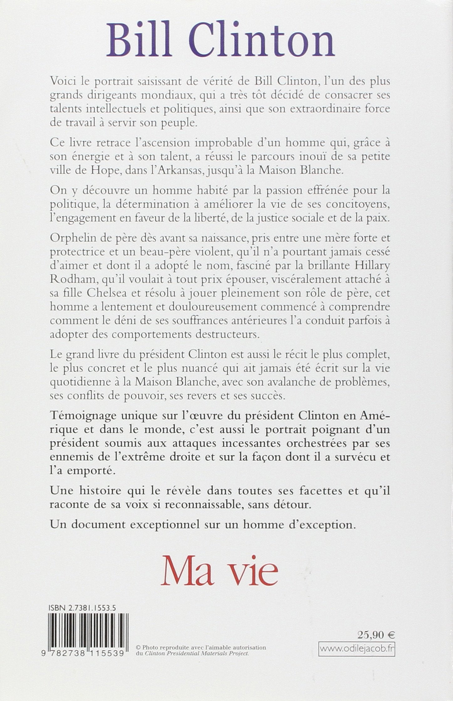 Ma vie (Bill Clinton)