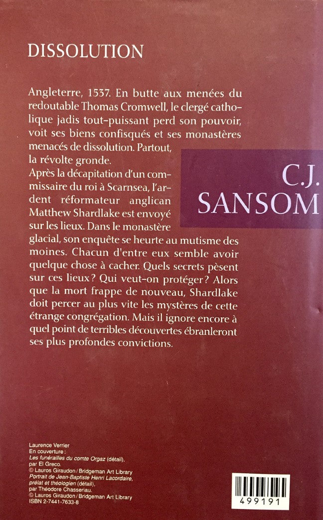 Dissolution (C.J. Sansom)