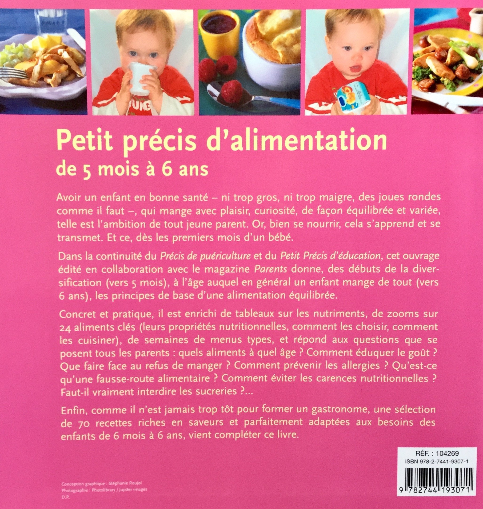 Petit précis d'alimentation de 5 mois à 6 ans