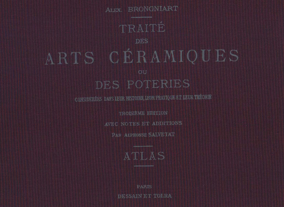Livre ISBN 2745811274 Traité des Arts Céramiques ou des Poteries - Troisième Edition - (Atlas) - Fac-Similé de l'édition de 1877