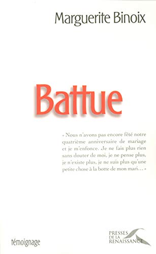 Livre ISBN 2750901952 Battue (Marguerite Biniox)