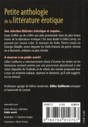 Petite anthologie de la littérature érotique (Gilles Guilleron)