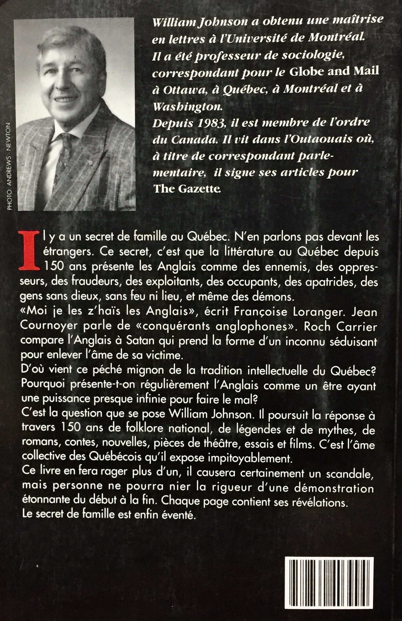 Anglo Phobie : made in Québec (William Johnson)