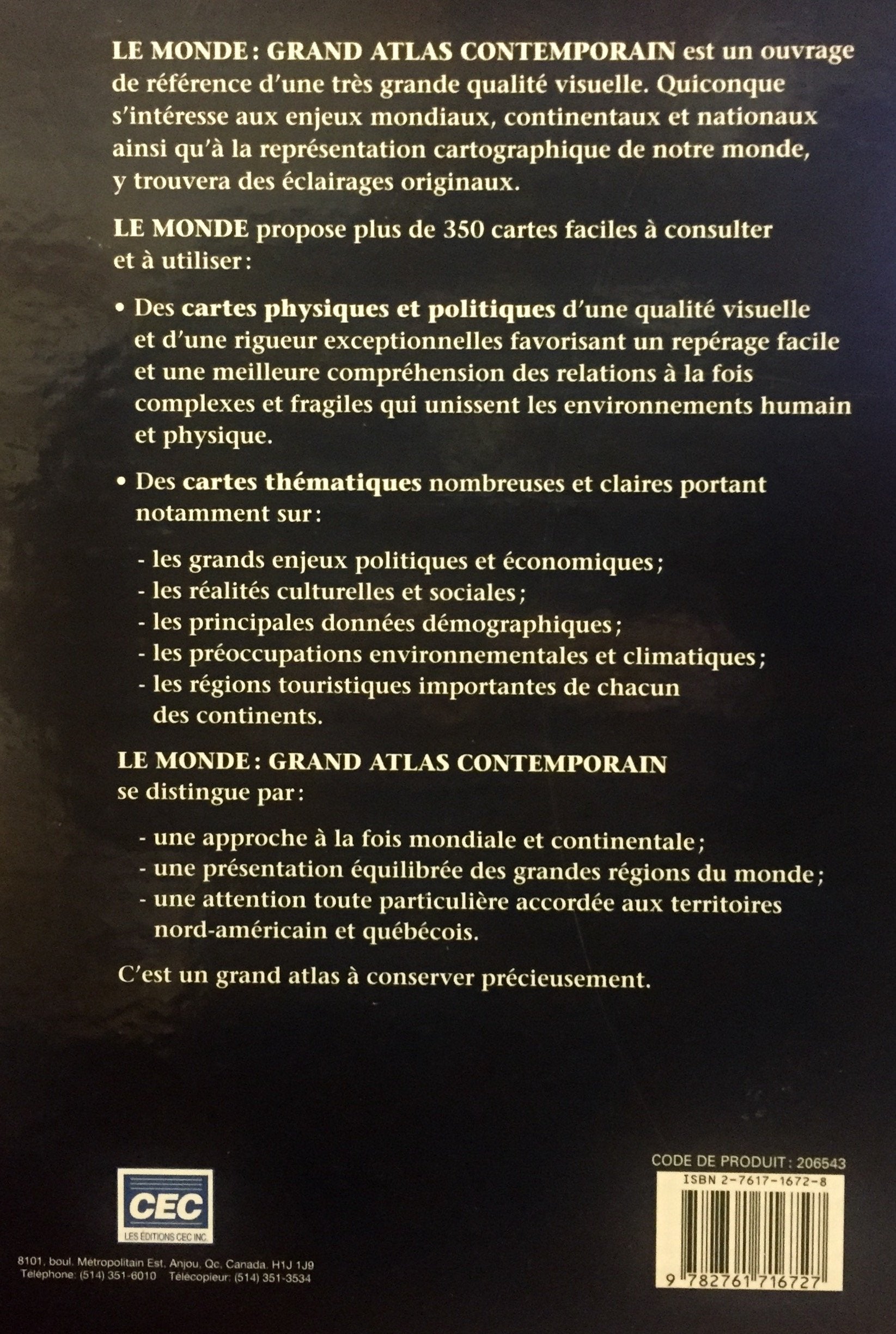 Le monde : Grand atlas contemporain