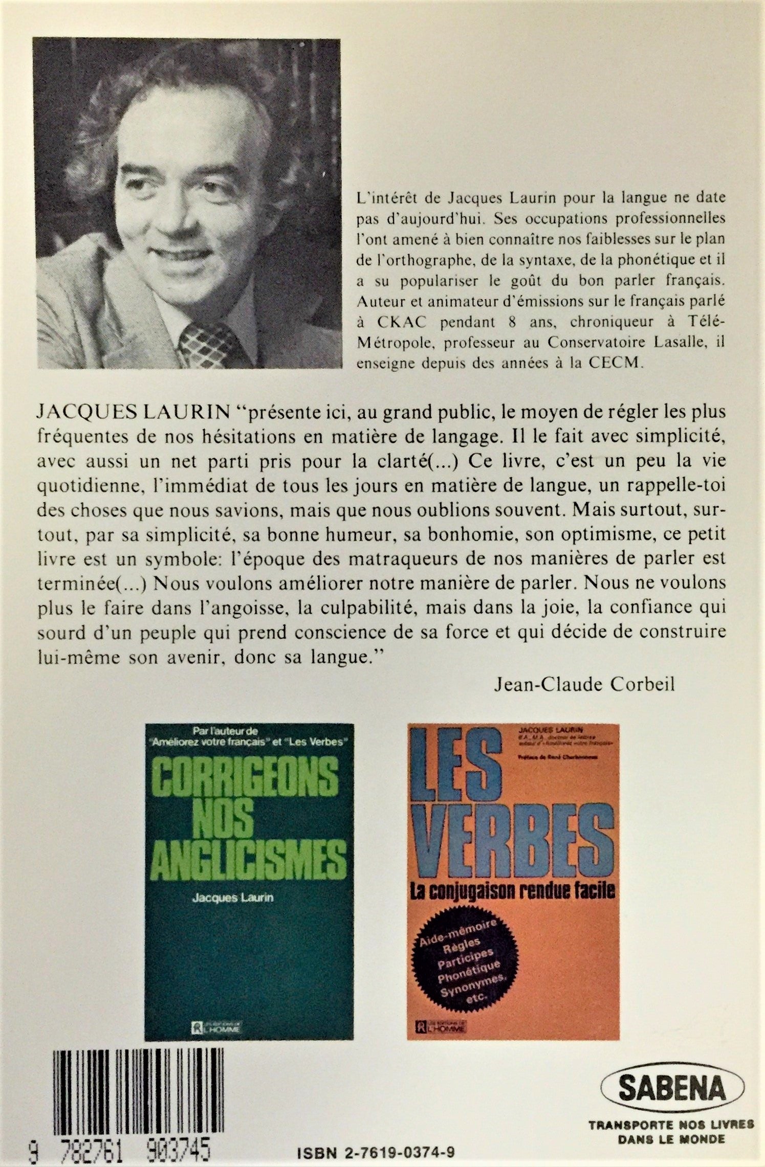 Améliorez votre français (Jacques Laurin)