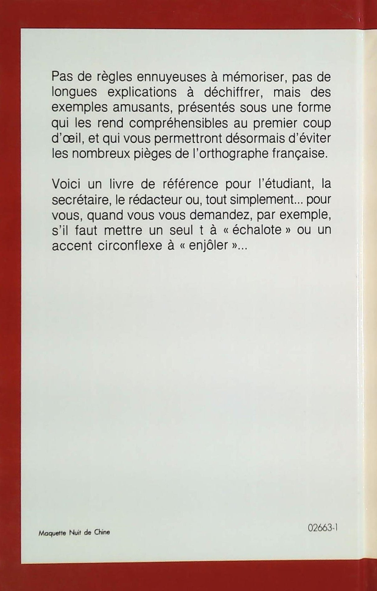 L'orthographe en un clin d'oeil (Jacques Laurin)