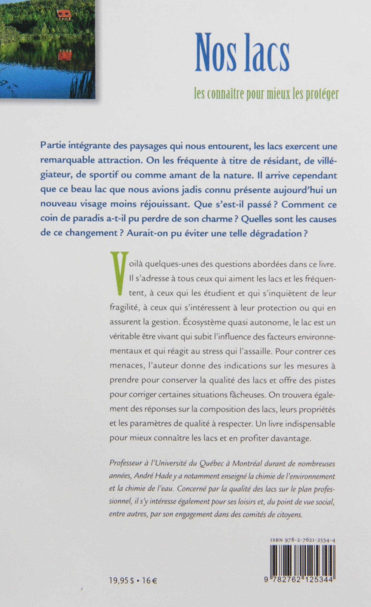 Nos lacs : Les connaître pour mieux les protéger (André Hade)