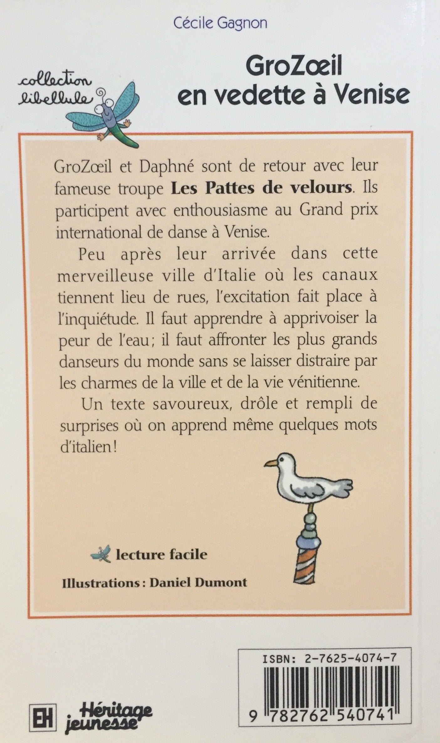 Libellule : Grozoeil en vedette à Venise (Cécile Gagnon)