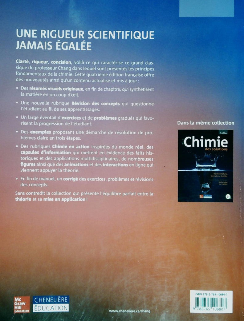 Chimie générale (4e édition) (Raymond Chang)
