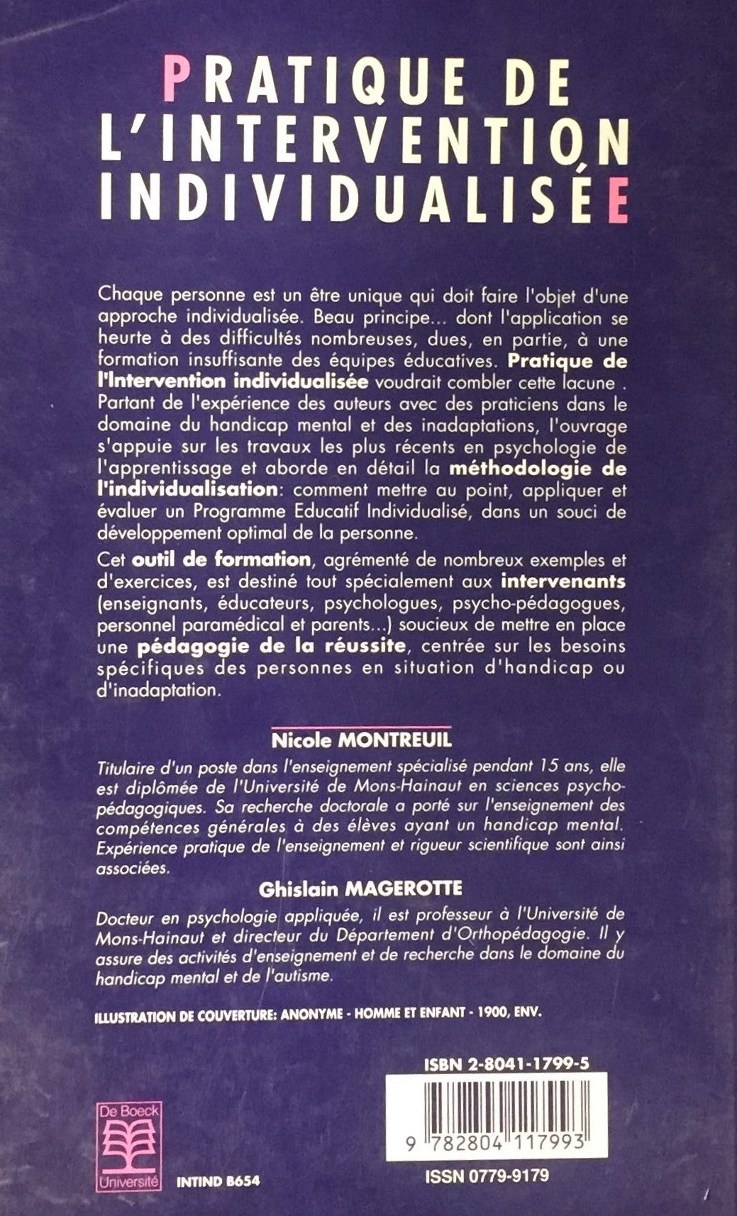 Pratique de l'intervention individualisée (Nicole Montreuil)