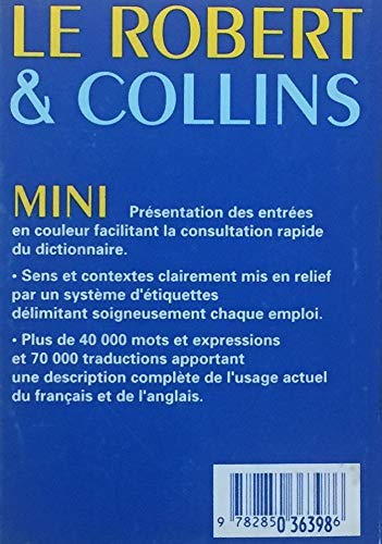 Le Robert & Collins Mini : Dictionnaire français-anglais anglais-français