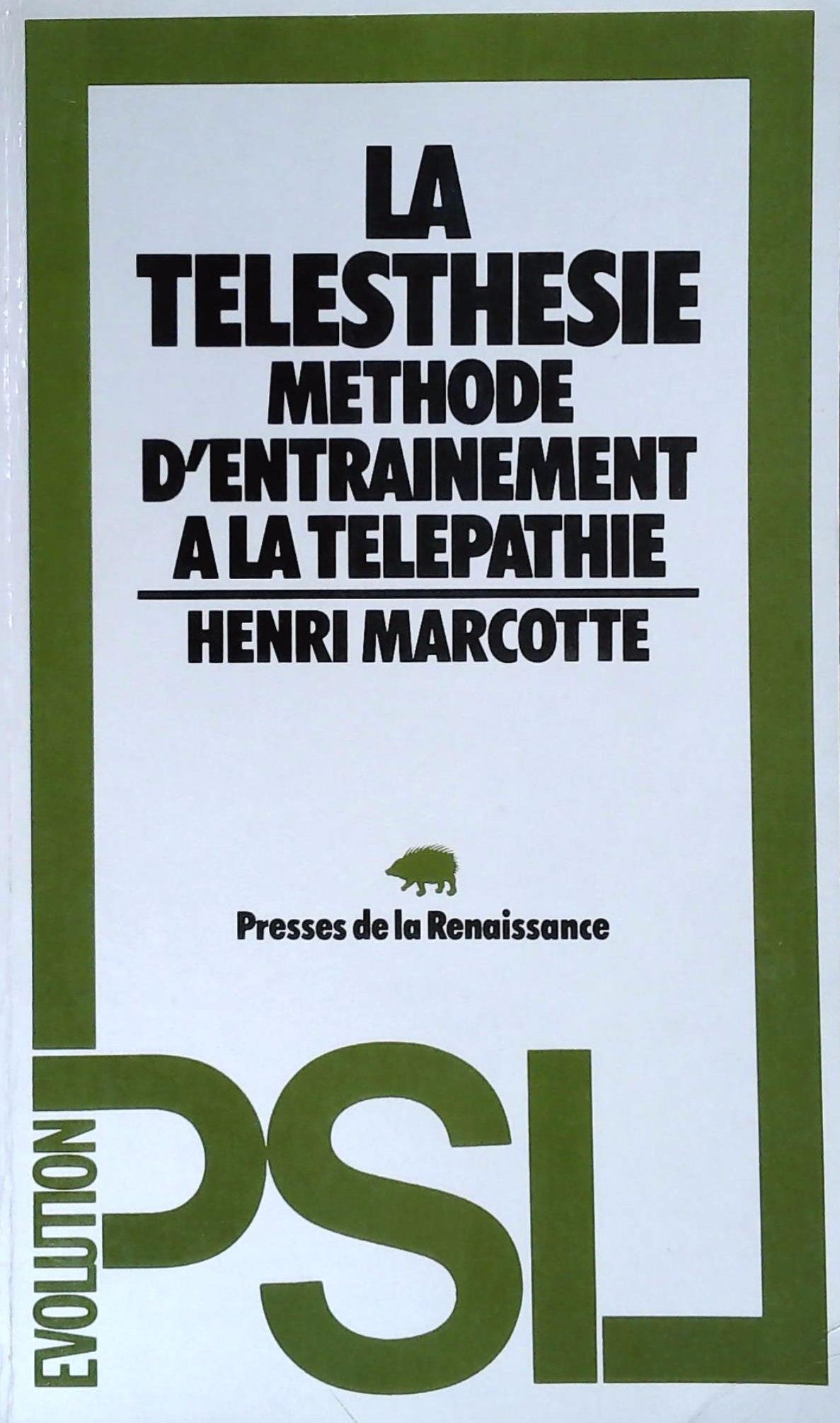 Livre ISBN 2856160735 La telesthesie : Méthode d'entrainement à la télépathie