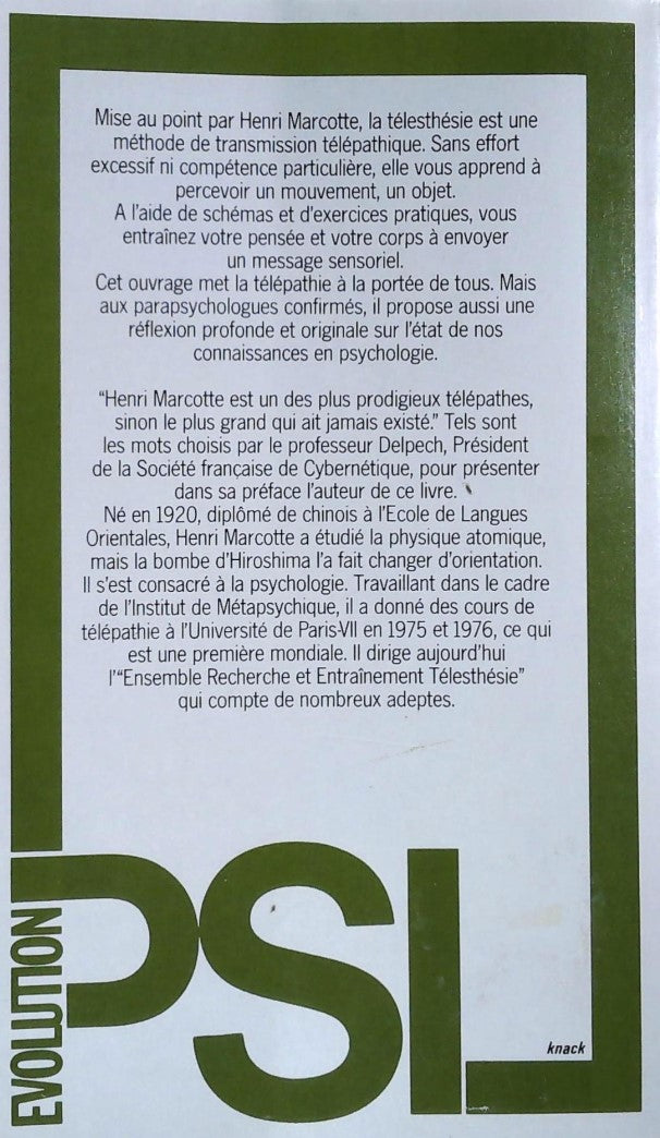 La telesthesie : Méthode d'entrainement à la télépathie