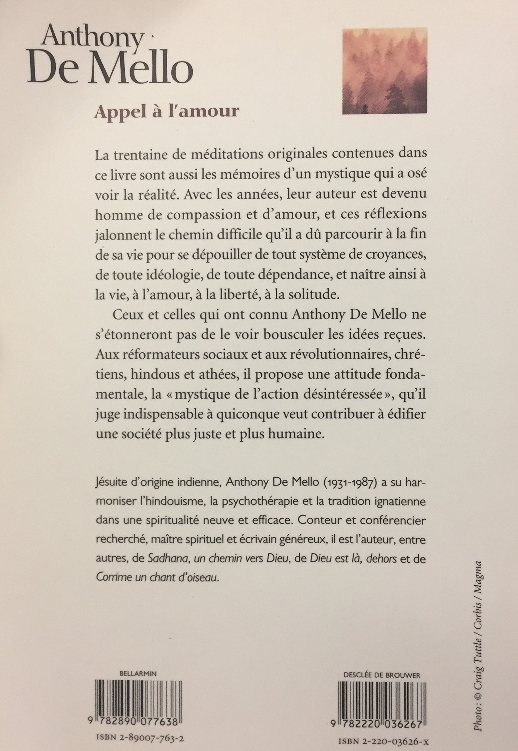 Appel à l'amour (Anthony De Mello)