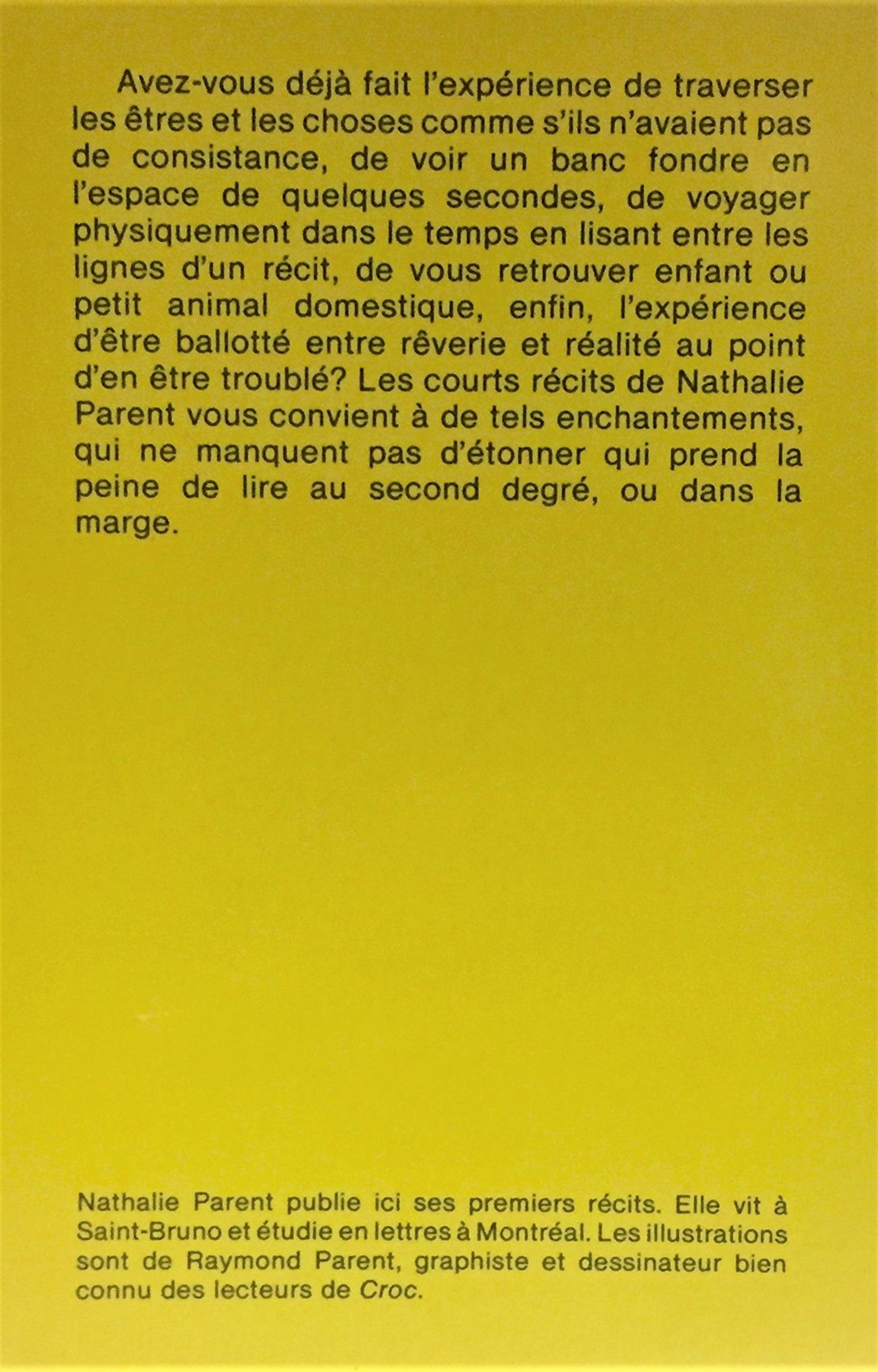 J'ai des petites nouvelles pour toi (Nathalie Parent)