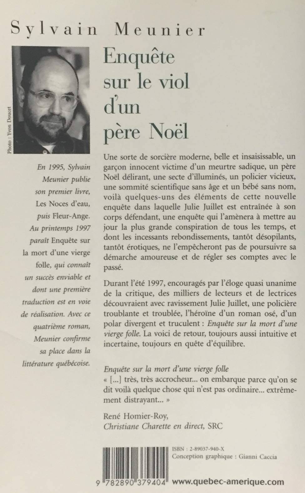 Enquête sur le viol d'un père Noël (Sylvain Meunier)