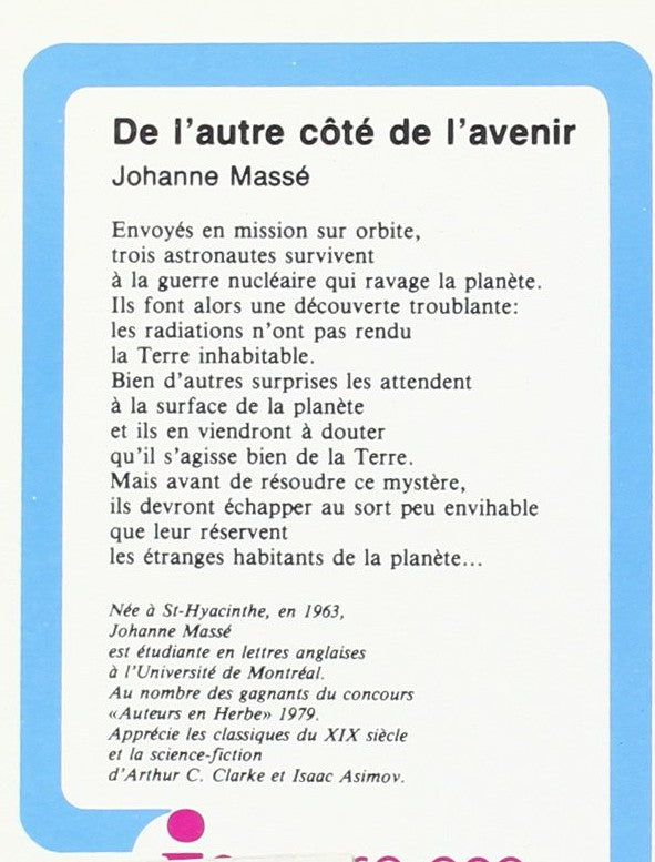 De l'autre côté de l'avenir (Johanne Massé)