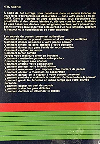 Vivre : Comment dominer et influencer les autres (H.W. Gabriel)