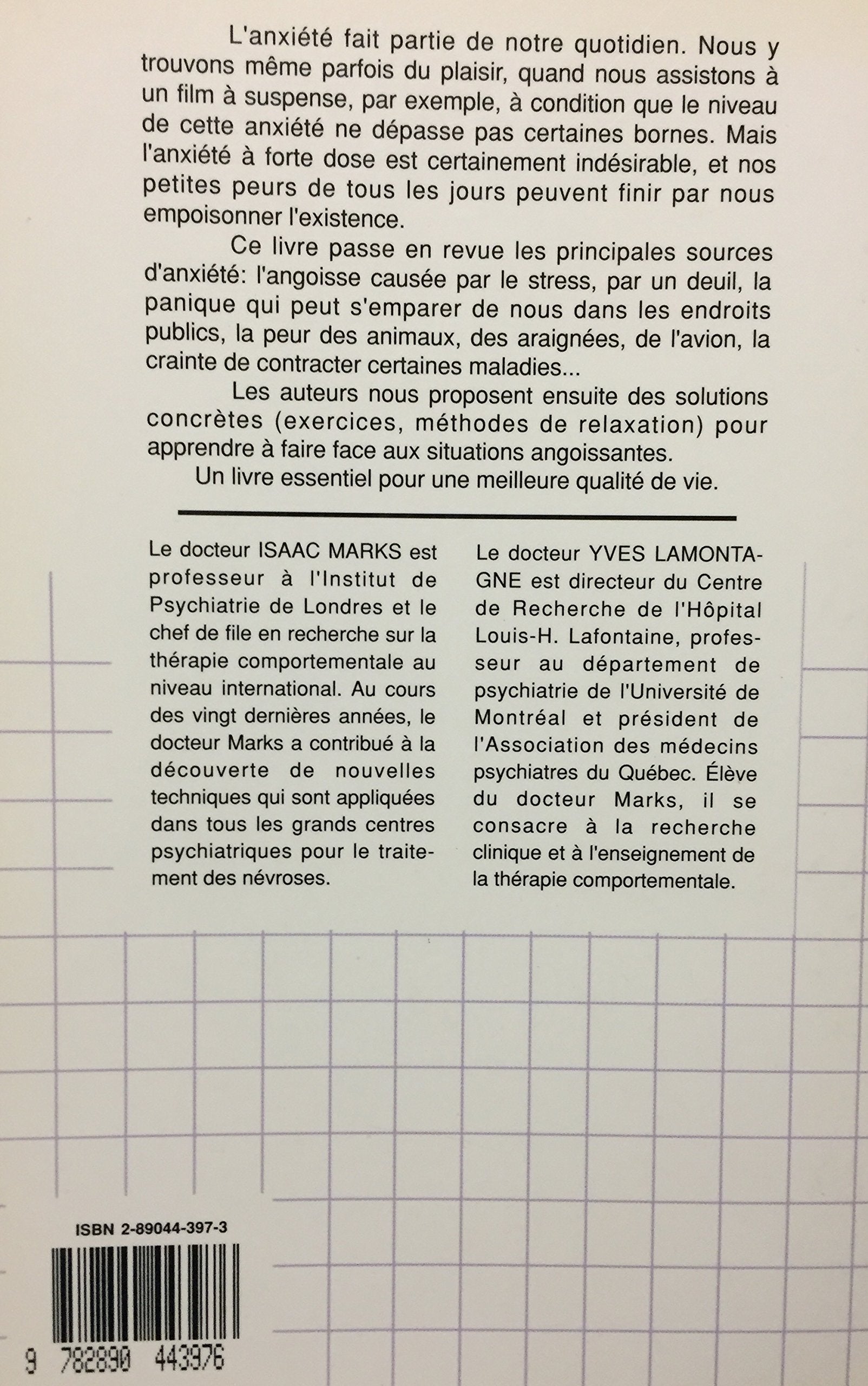 Vivre avec son anxiété (Isaac M. Marks)