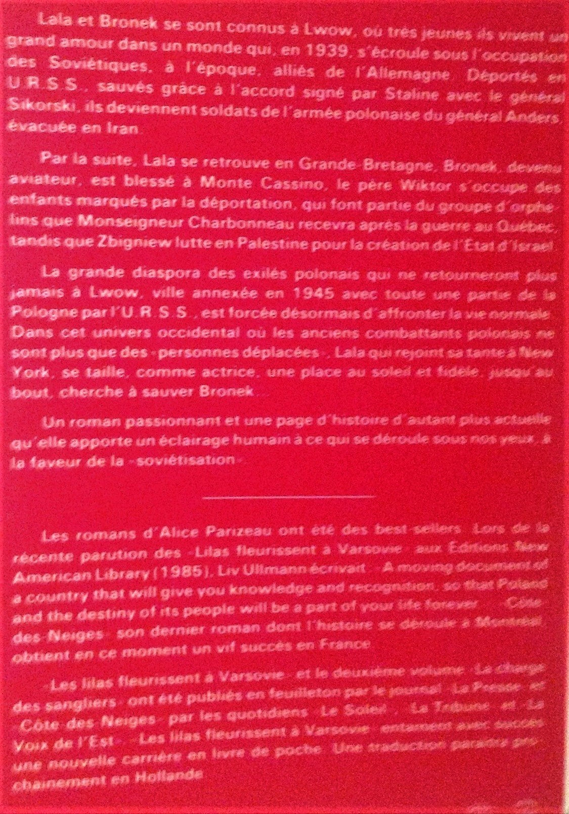 Ils se sont connus à Llow (Alice Parizeau)