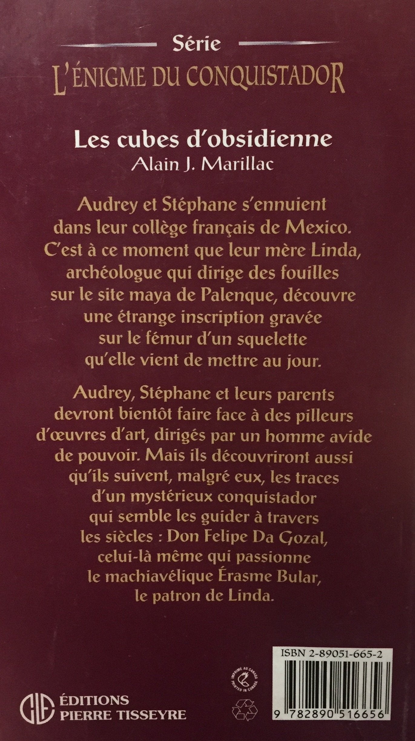 L'énigme du conquistador : Les cubes d'obsidienne (Alain J. Marillac)